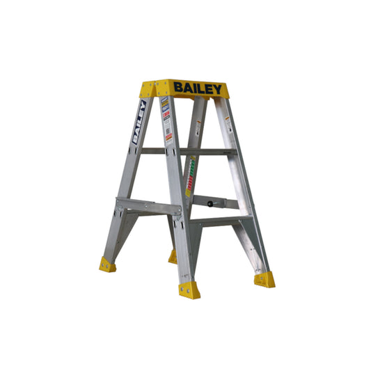 BAILEY - Double Sided Ladders Pro Aluminium Industrial Punchlock 150kg