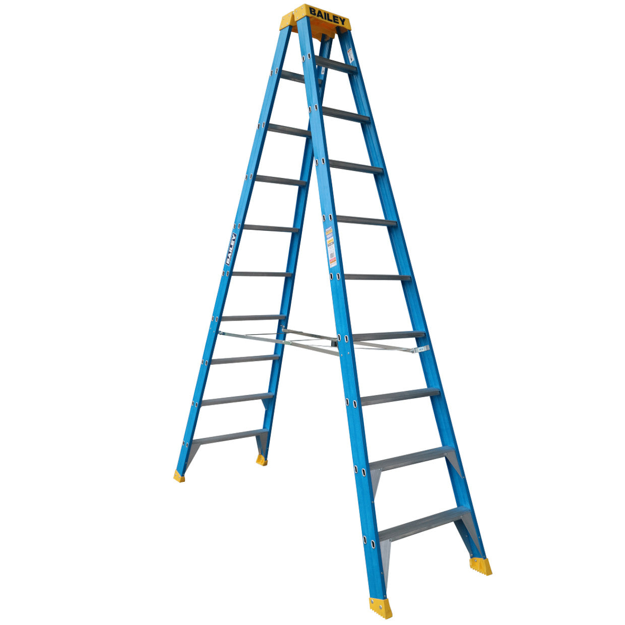 BAILEY - Double Sided Ladders Pro Fibreglass Industrial Punchlock 150kg