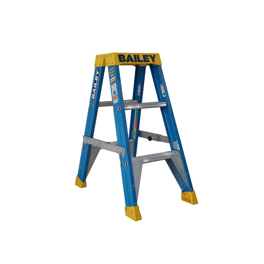 BAILEY - Double Sided Ladders Pro Fibreglass Industrial Punchlock 150kg