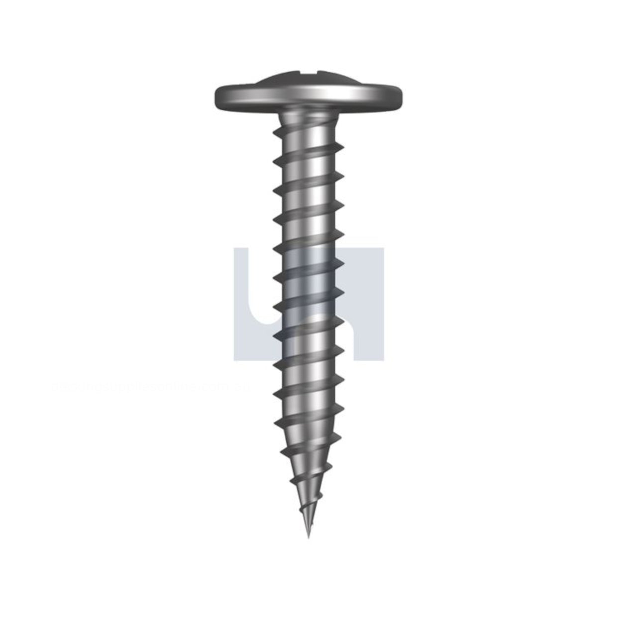 HOBSON - T9PN3AP0815025 Timber Frame Screws for KlevKlip Fixing Strips, 8g 25mm Wafer Head Galvanised