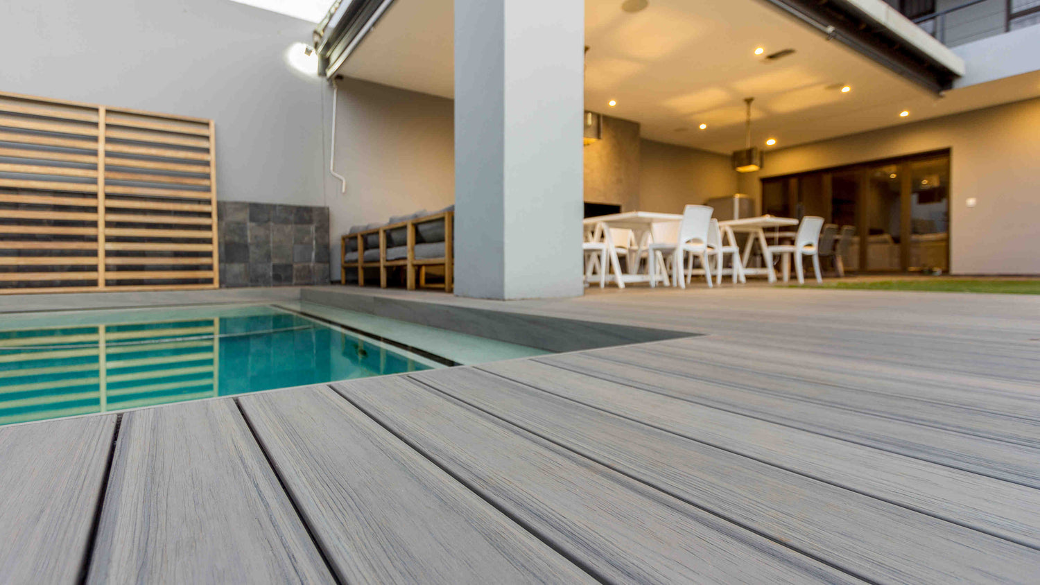 Eva-last I Series Caribbean Coral composite deck with pool