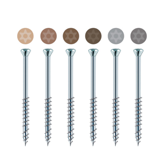 EVERDECK - Screws 304SS 5.0mm x 60mm, Trim head (not suitable for composite decking) Pack of 100