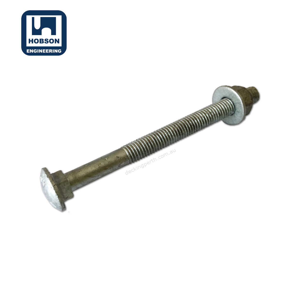 Hobson_Galvanised_Bolt_Nut___Washer_120mm_Decking_Perth_1