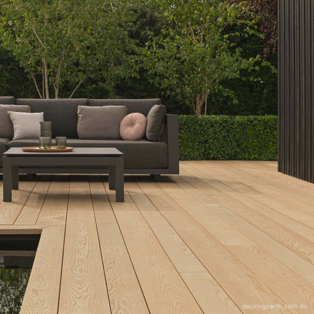 MILLBOARD - Decking Enhanced Grain - Ashwood 176 x 32mm, 3.6m
