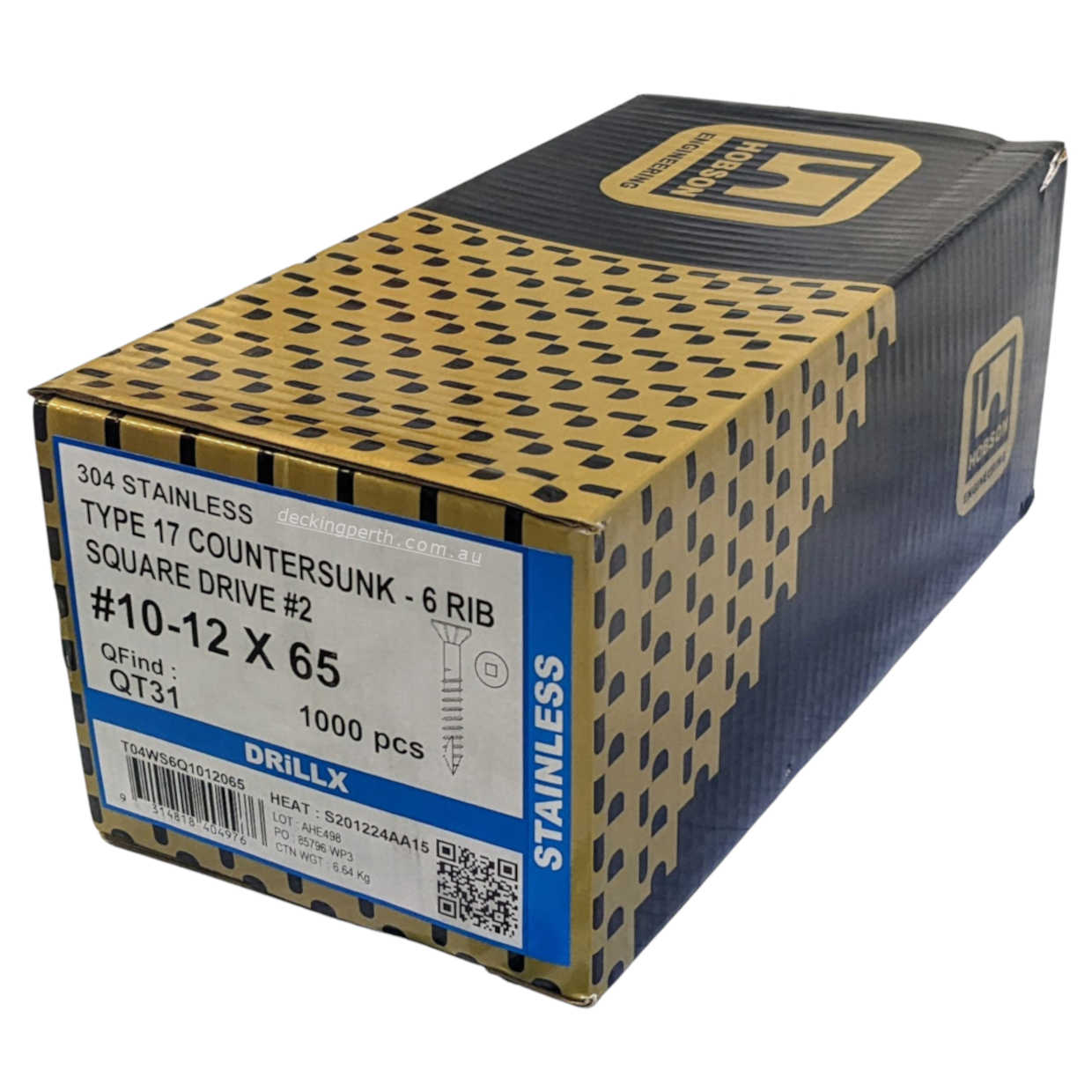 Decking_screws_10g_65mm_304_SS_decking_perth