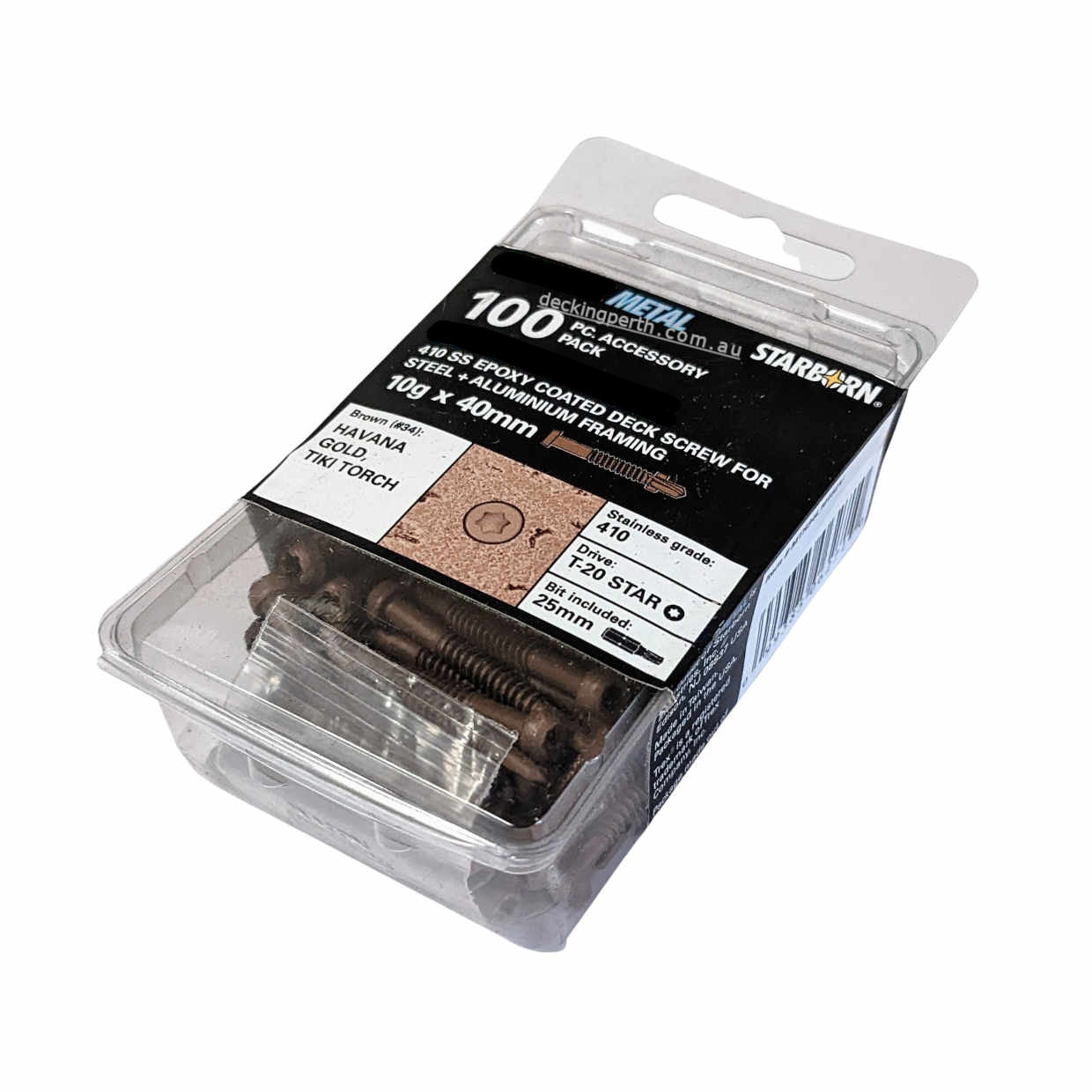 STARBORN - 410SS Screws #81 Metal 10g x 40mm