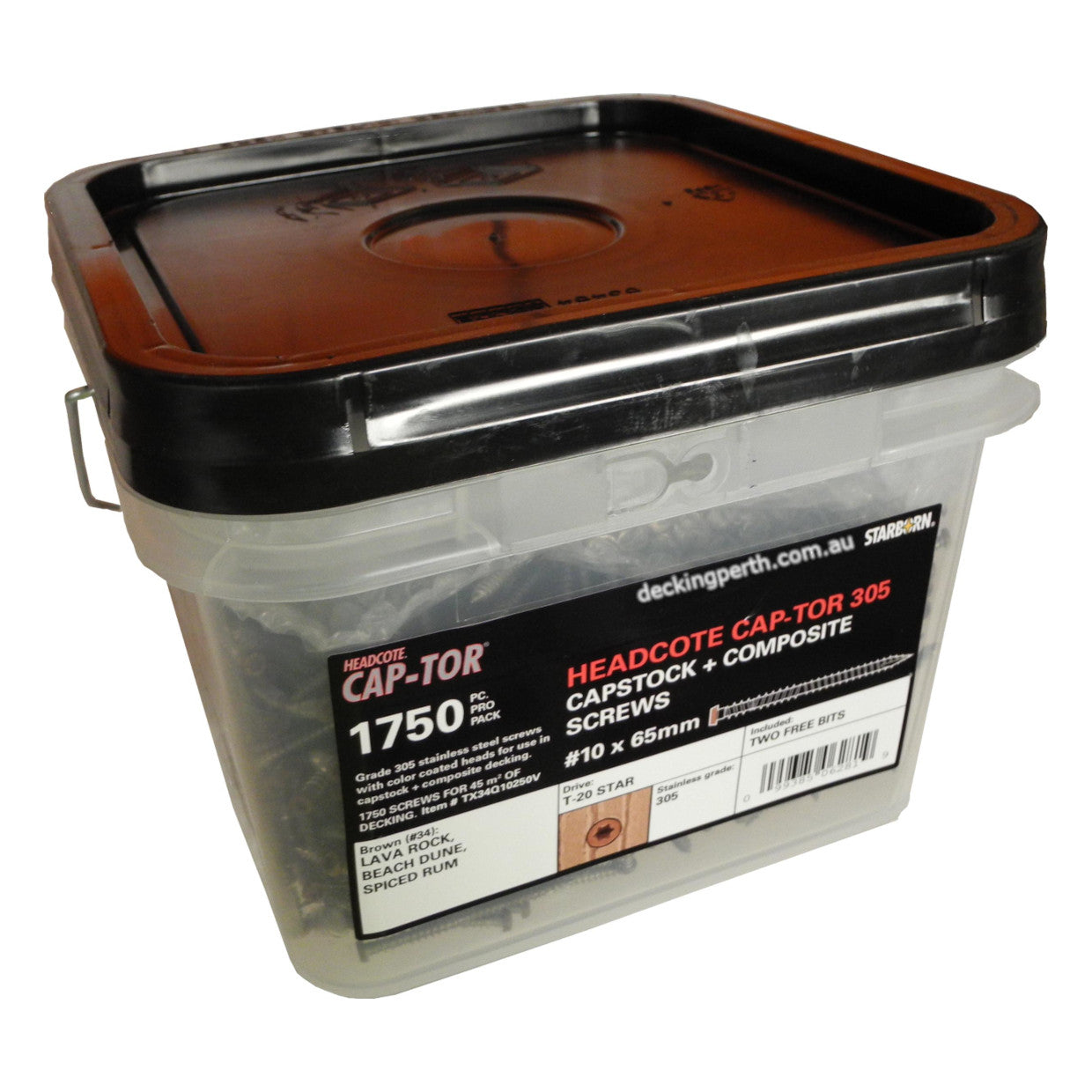 EVA-LAST Starborn - Cap-Tor xd 316SS Screws Timber 10g x 65mm