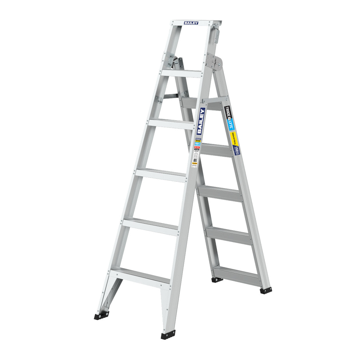 BAILEY - Dual Purpose Stepladder Aluminium Trade Lyte Multi Purpose 150kg