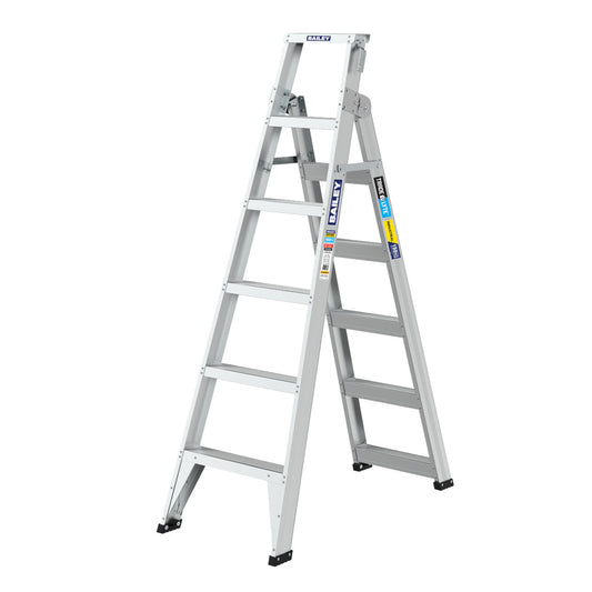 BAILEY - Dual Purpose Stepladder Aluminium Trade Lyte Multi Purpose 150kg