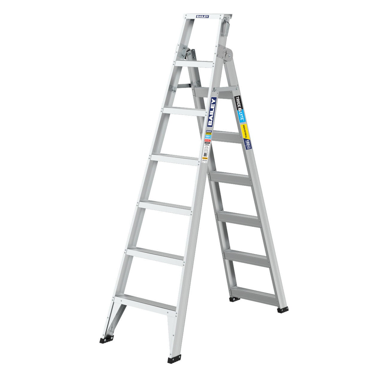 BAILEY - Dual Purpose Stepladder Aluminium Trade Lyte Multi Purpose 150kg