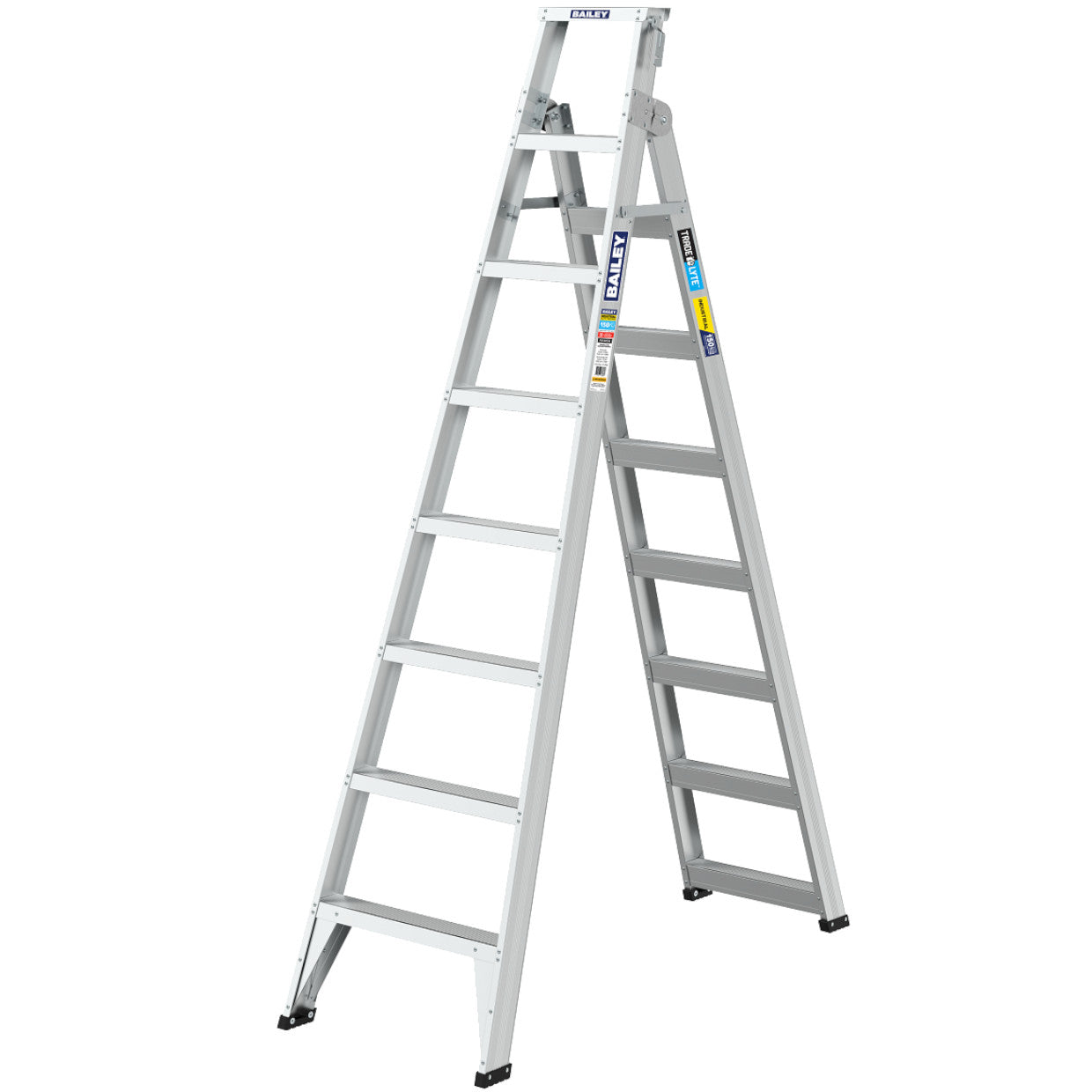 BAILEY - Dual Purpose Stepladder Aluminium Trade Lyte Multi Purpose 150kg