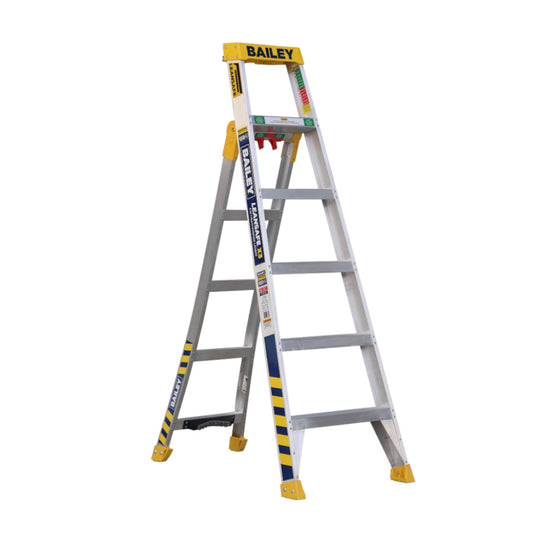 BAILEY - Dual Purpose Stepladder Aluminium X3 Multi Purpose 150kg