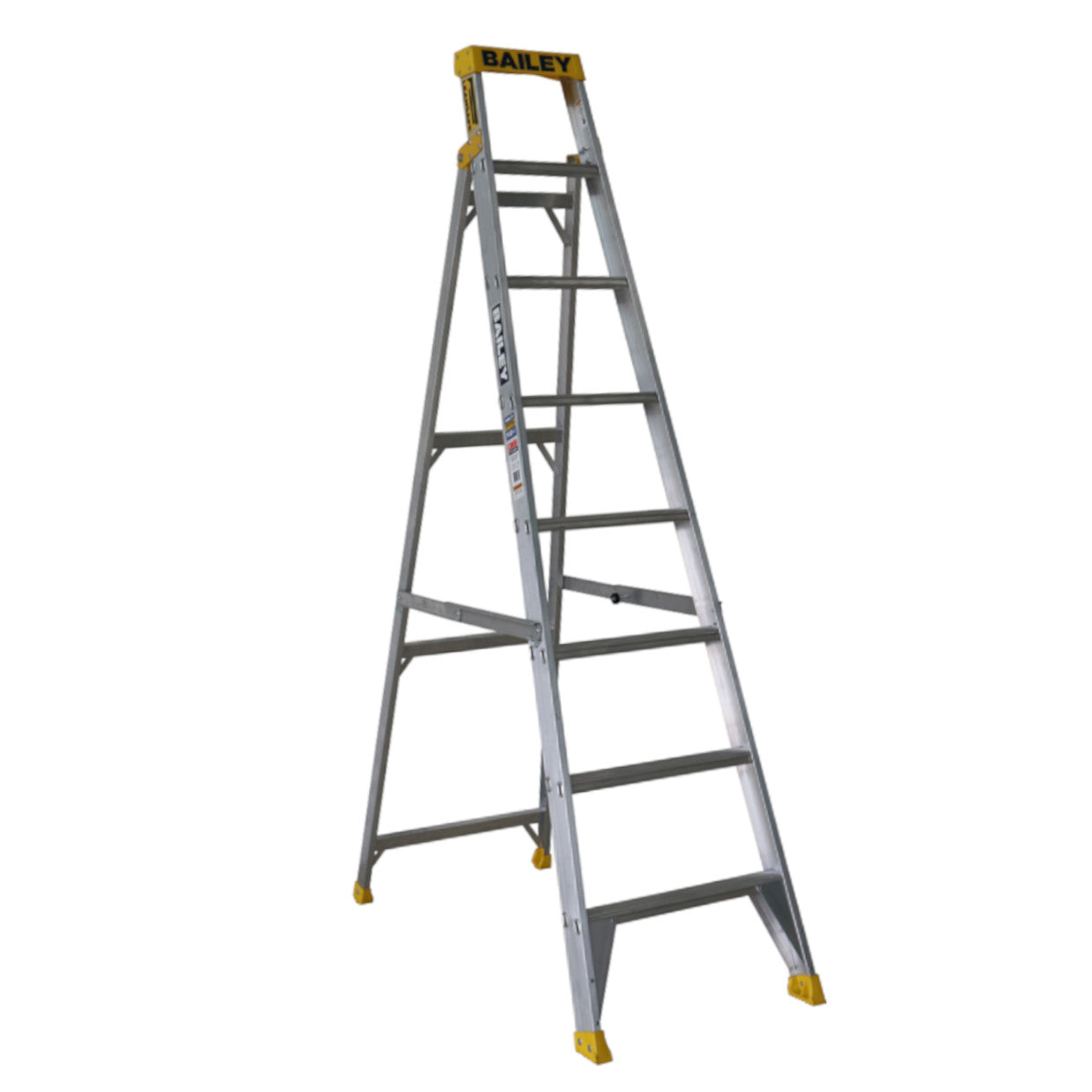 BAILEY - Single Sided Ladder Pro Aluminium Leansafe Industrial Punchlock 150kg