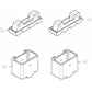 BAILEY - Spare Parts Platform Stepladders Spare Foot Part Aluminium PFS