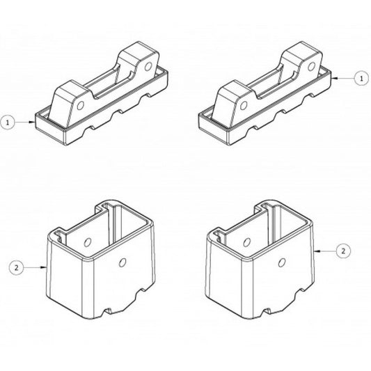 BAILEY - Spare Parts Platform Stepladders Spare Foot Part Aluminium PFS