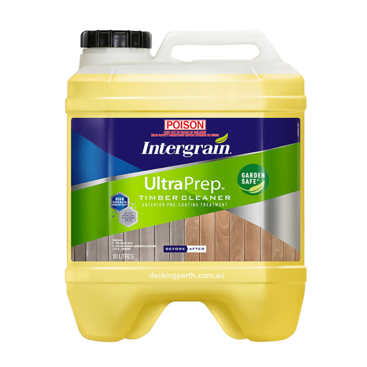 Intergrain_UltraPrep_Timber_Cleaner_Garden_Safe_10_Litres_Decking_Perth