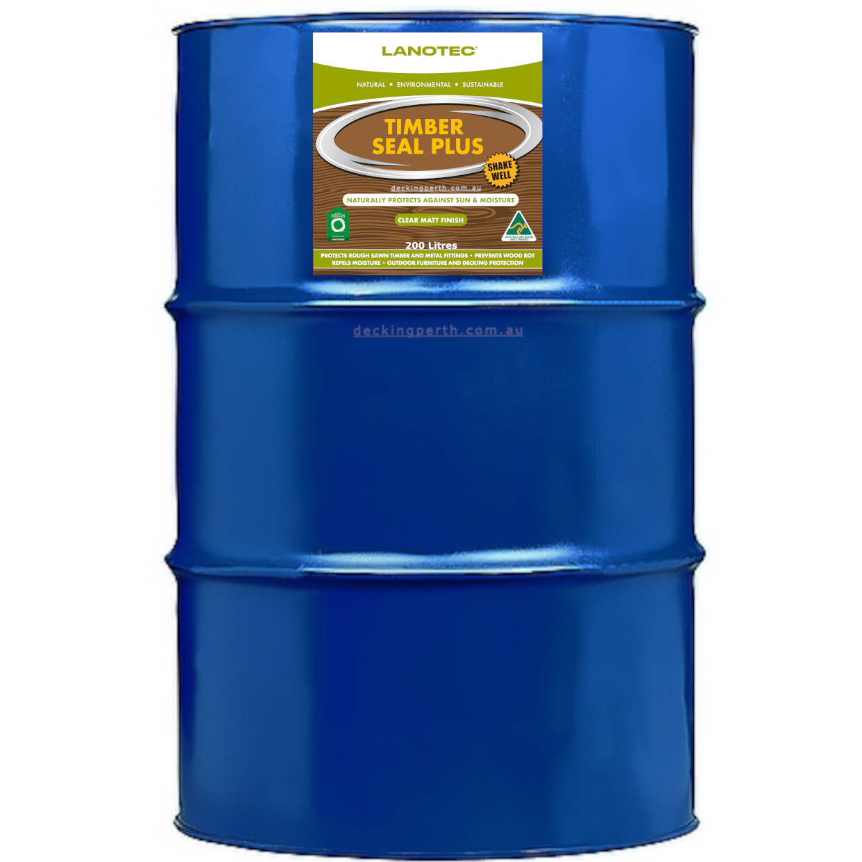  Analyzing image    Lanotec_200_litre_Drum_Timber_Seal_Plus_Decking_Perth