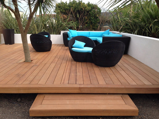MERBAU - 90 x 19mm F/J Decking Finger Joined, Select Grade 5.7m, pre-oiled with Premium Cutek Decking Oil