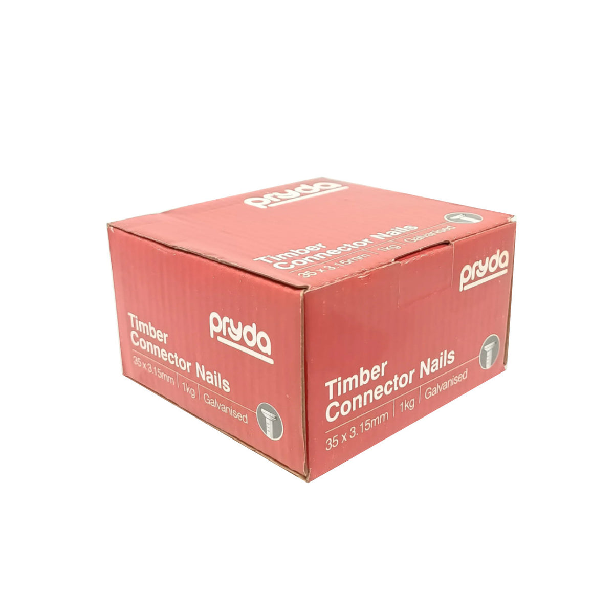 PRYDA - Galvanised One-Piece Timber Connector Nails 35 x 3.15mm ...