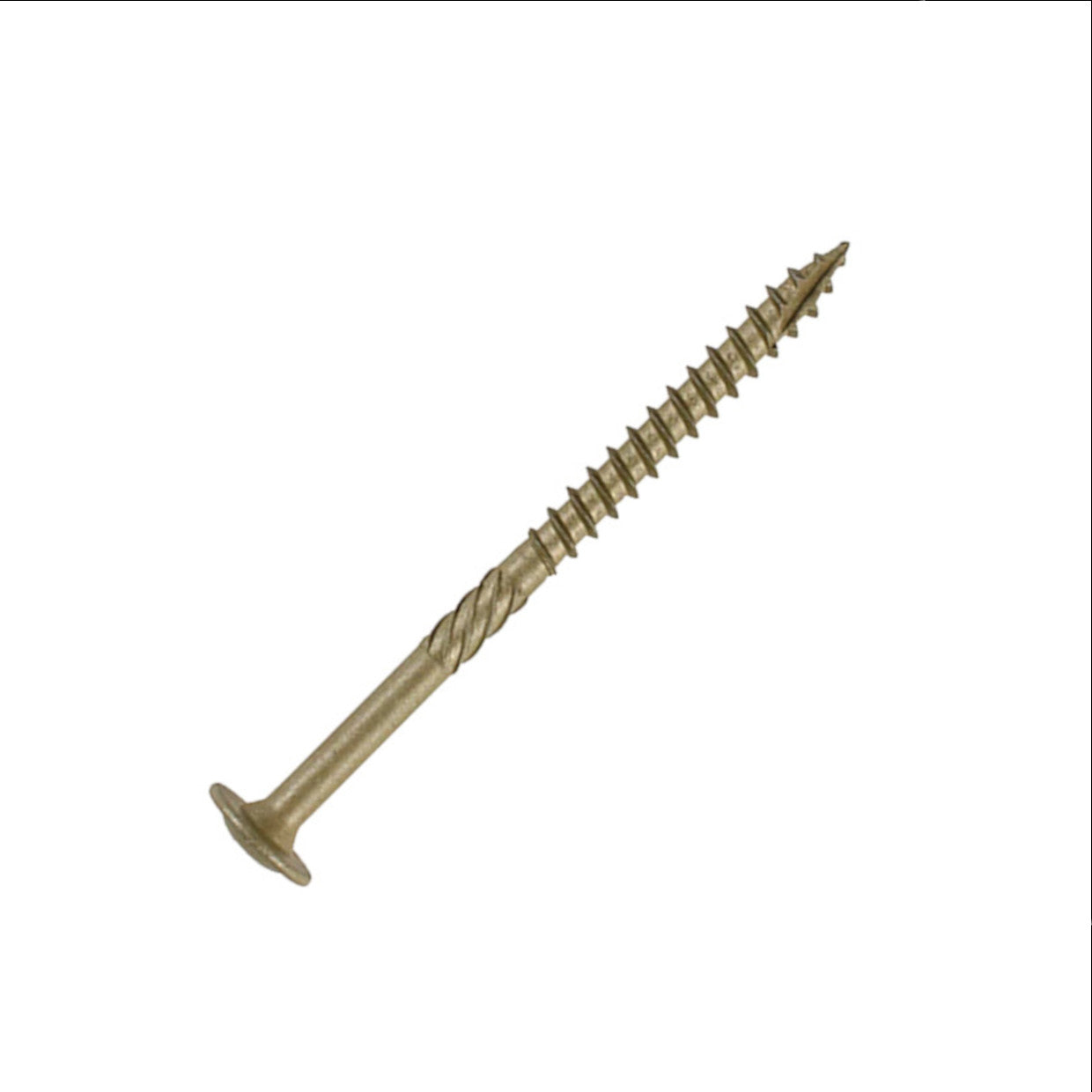 Wafer Screw on White Background 