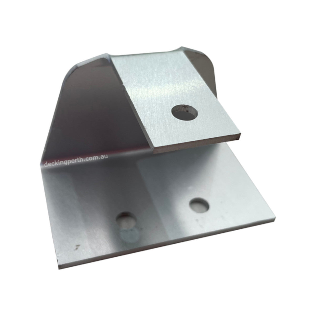 Metal corner bracket on a white background