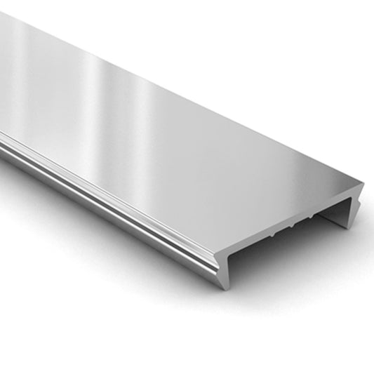 Metallic strip on a white background