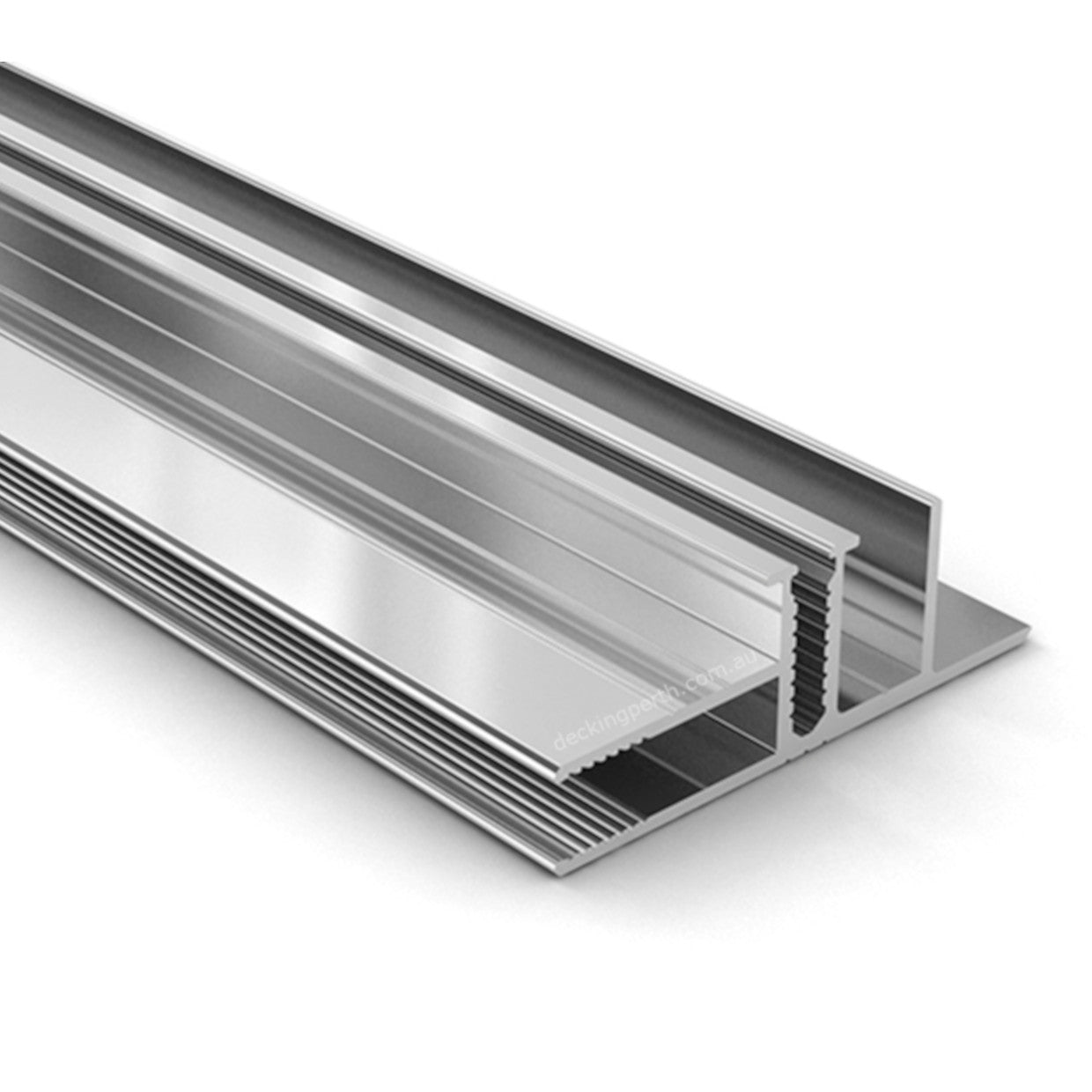 Metallic strip on a white background